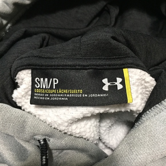 Under Armour Loose Hoodie Sweatshirt Men’s S Gray Pullover Storm 1 - Picture 8 of 8